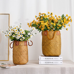 20頭長杆小雛菊仿真花絹花假花裝飾花野菊菊花雛菊婚慶婚禮廠家