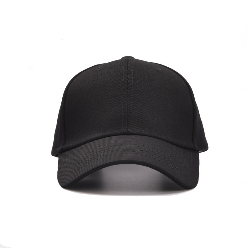 Women's Korean-Style Plain Cotton Black Men's Cap Sunshade Baseball Wholesale Spring and Summer Outdoor Baseball Cap