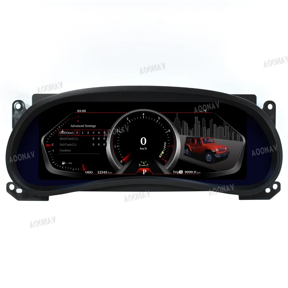 Suitable for Jeep Wrangler Jk Smart Lcd Dashboard Display Cockpit Speed Digital Display
