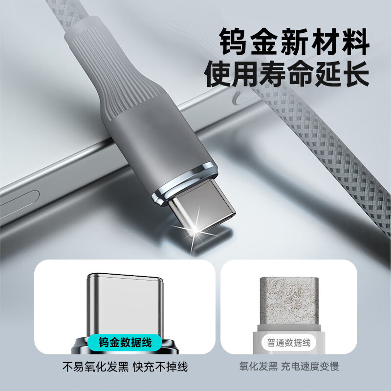 6A フラッシュ充電充電ケーブル編組 120W 超高速充電データケーブル Type-c Huawei Honor 外国貿易クロスボーダーに適しています|undefined