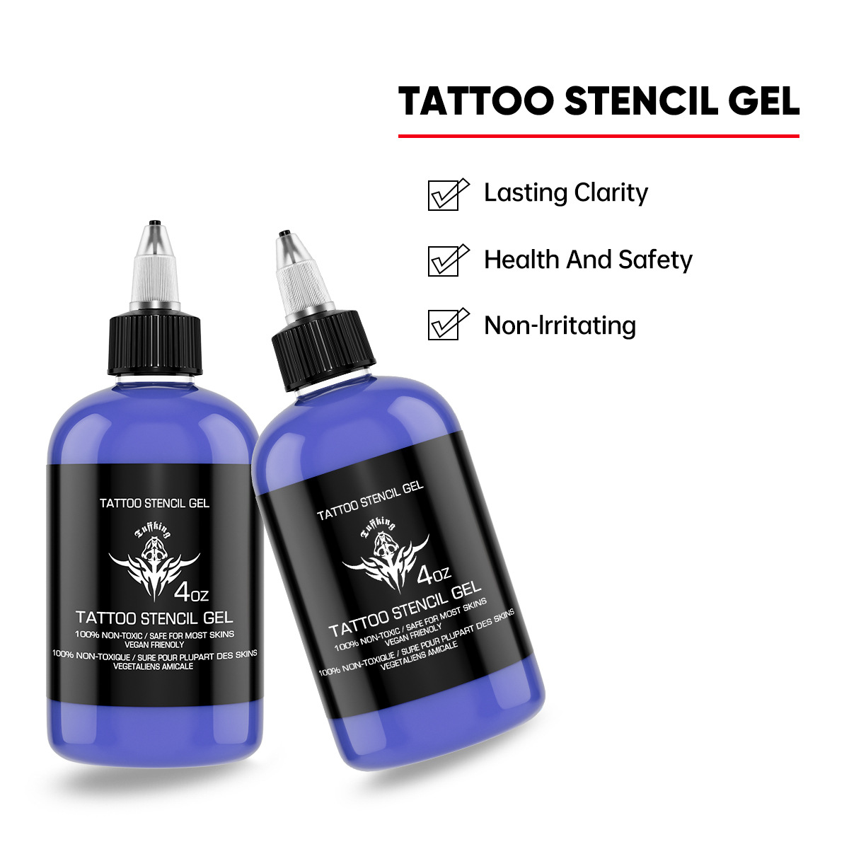 Tuffking gel de transferencia de tatuaje crema de transferencia de larga duración color fijación tatuaje herramienta de tatuaje consumibles