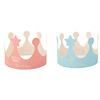 Wholesale new Internet celebrity birthday crown hat Children's creative cake party paper matte matte birthday hat