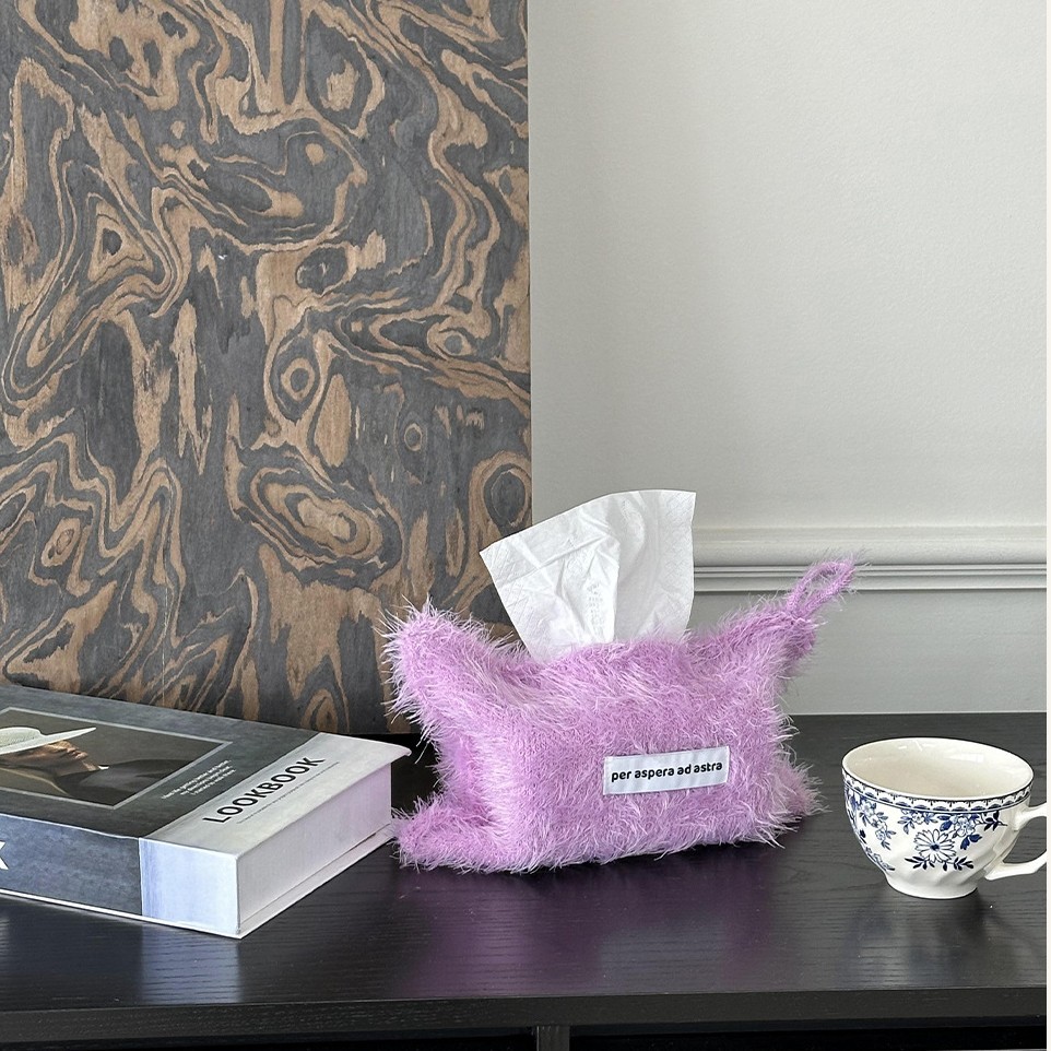 オリジナルの純色の羽糸のティッシュの袋の家庭は紙袋のベッドの頭の収納袋を引き出して飾ります。