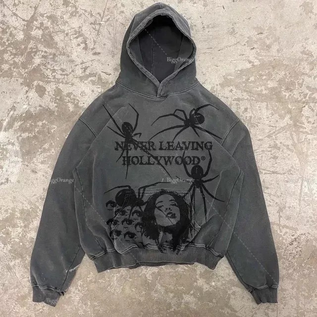 Halloween Printed Hooded Sweatshirt 2