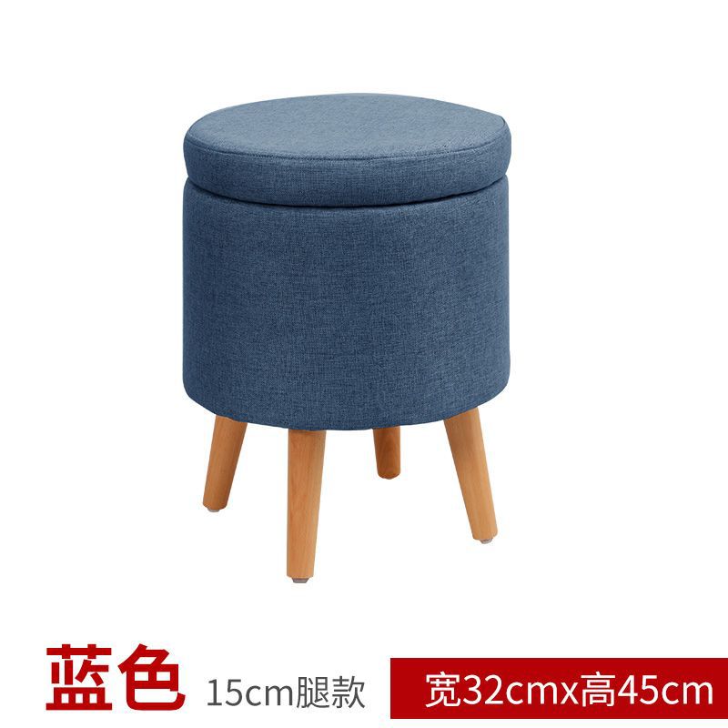 Taburete de tela bajo para el hogar taburete de sofá taburete redondo taburete de almacenamiento creativo simple taburete de almacenamiento taburete pequeño para adultos taburete de zapatos