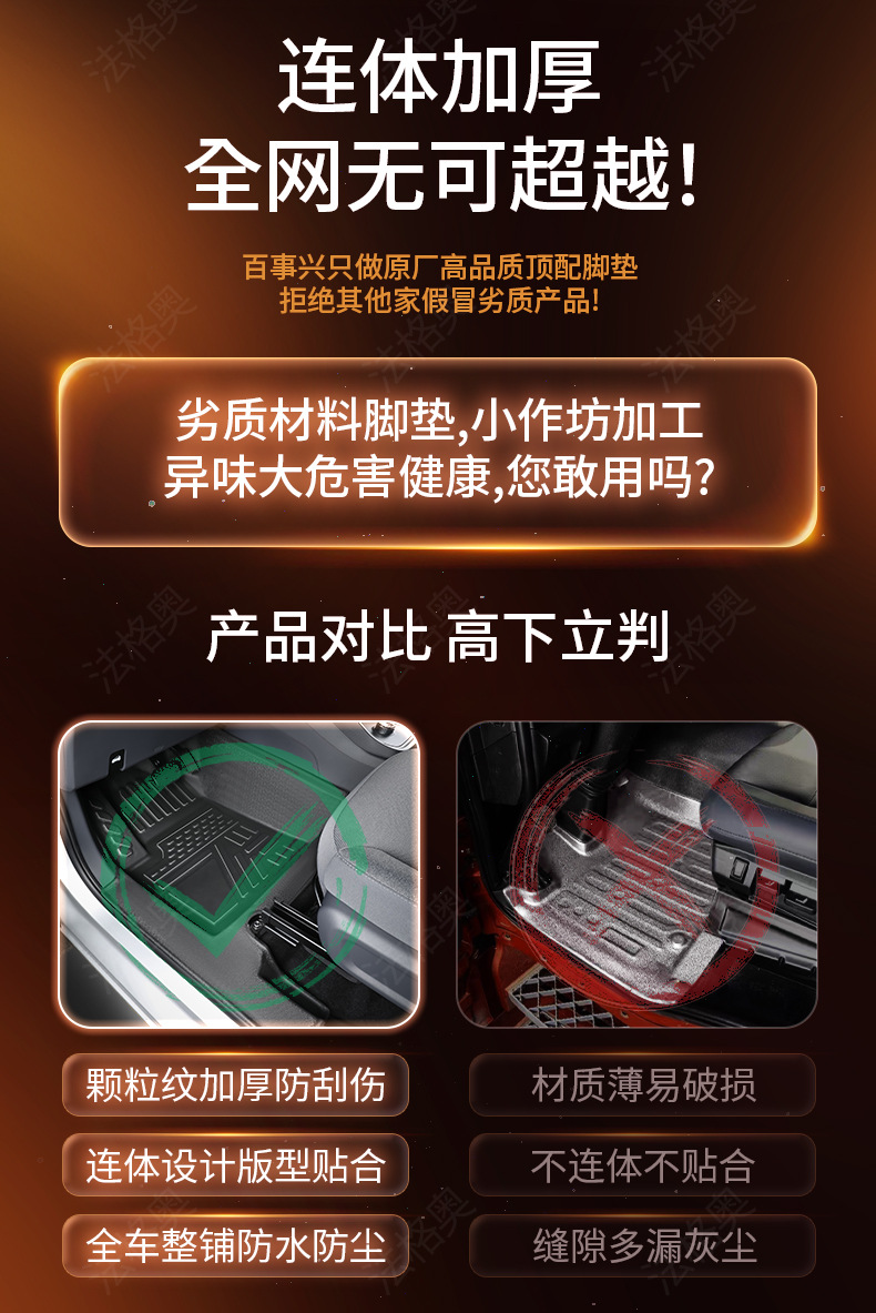 Suitable for Wuling Hongguang EV, fully enclosed, specialized for pure electric five-seater/six-seater TPE car floor mats