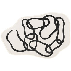 A5L跳躍的圓超大地墊地毯客廳用大面積墊絨面可機洗簡約設計