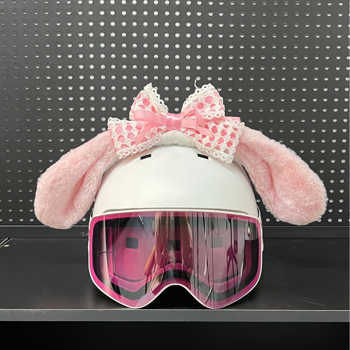 Ski Helmet Decoration Outdoor Helmet Cat Ears Heavy-Duty Bow Tie Sweet Cat Ear Helmet Cute Helmet Accessories