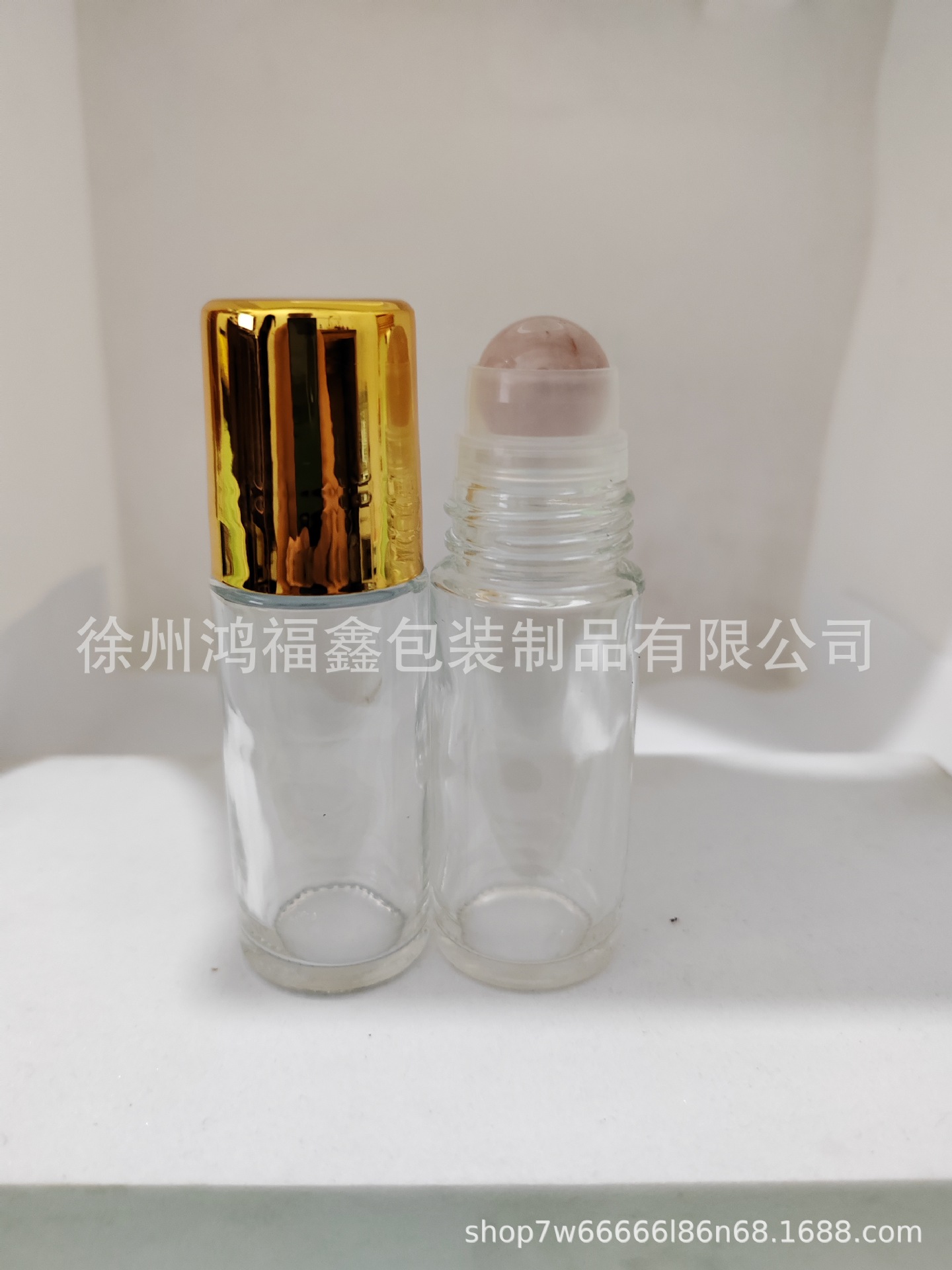 Frasco Roll-On de Vidrio Ámbar 30 ml / 50 ml con Esfera de Cristal