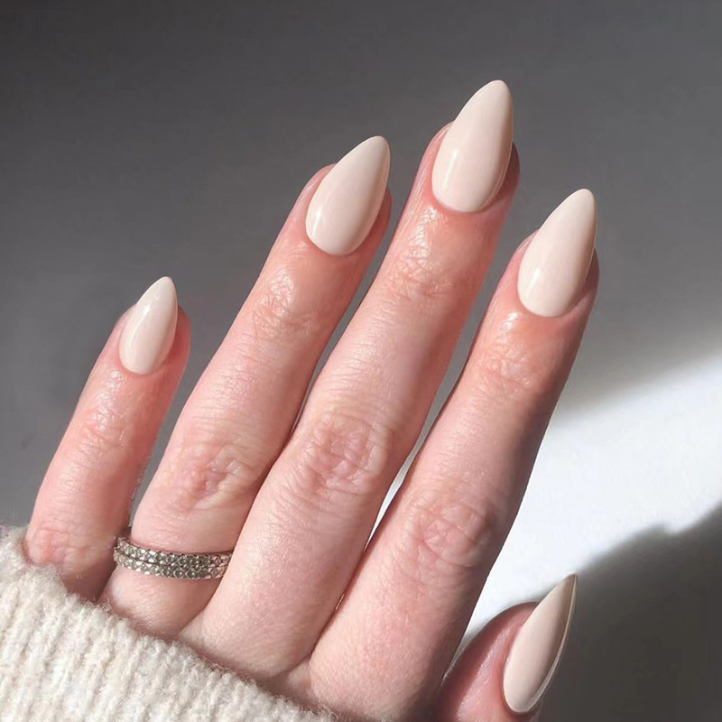 False nail nail nail piece nail piece nude almond nail almond type false nail nail nail patch short almond 30 pieces