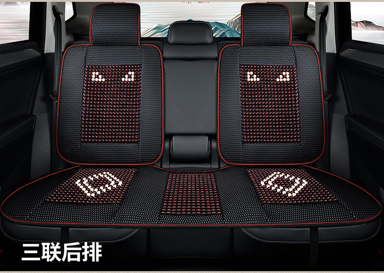 Car Seat Cushion Summer Seat Pad Car Mat Cooling Pad 2025 New Model Wooden Beads Breathable Summer Seat Mat Truck Cooling