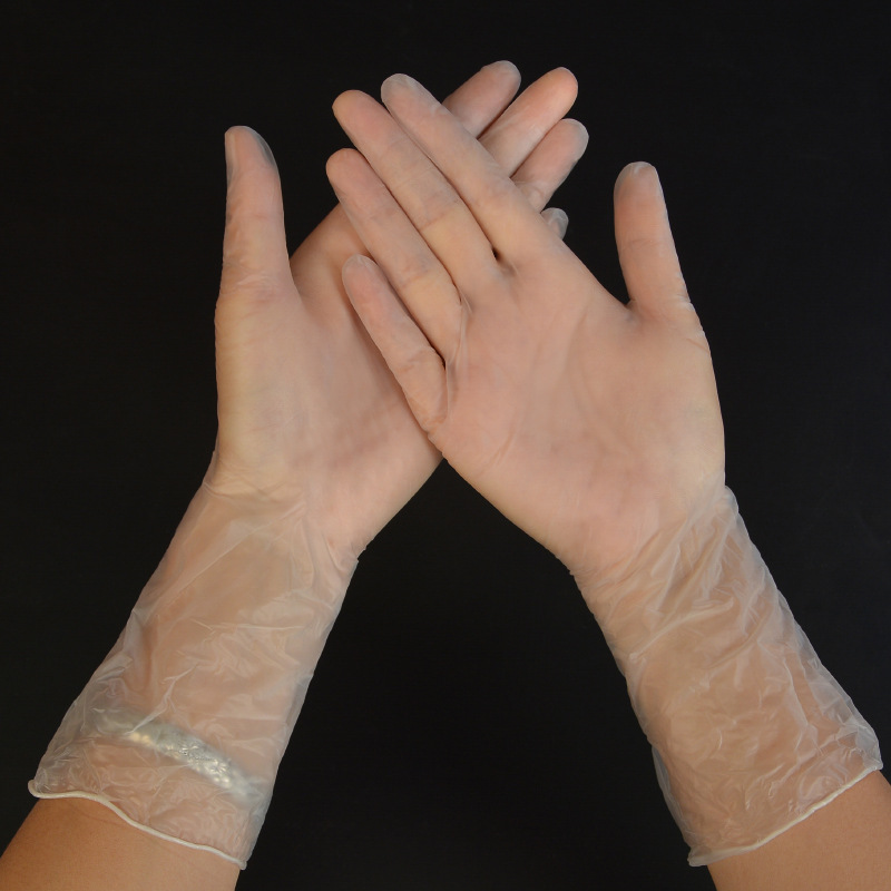 一次性加长pvc手套12寸厨房烘焙洗头发廊食品餐饮美容院纹绣