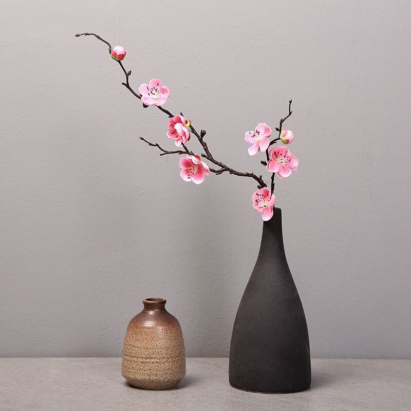 セラミックフラワーアクセサリー、梅の花、造花、リビングルームの装飾、テーブルトップの装飾、小さな花の装飾品、シルクフラワー、造花|undefined