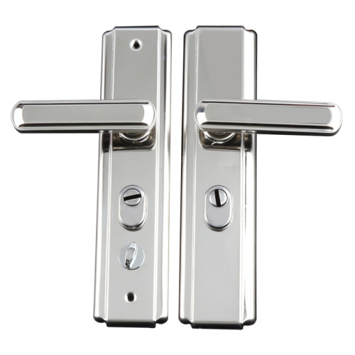 304 stainless steel door handle anti-theft door handle entry door thickened panel mechanical door lock wholesale