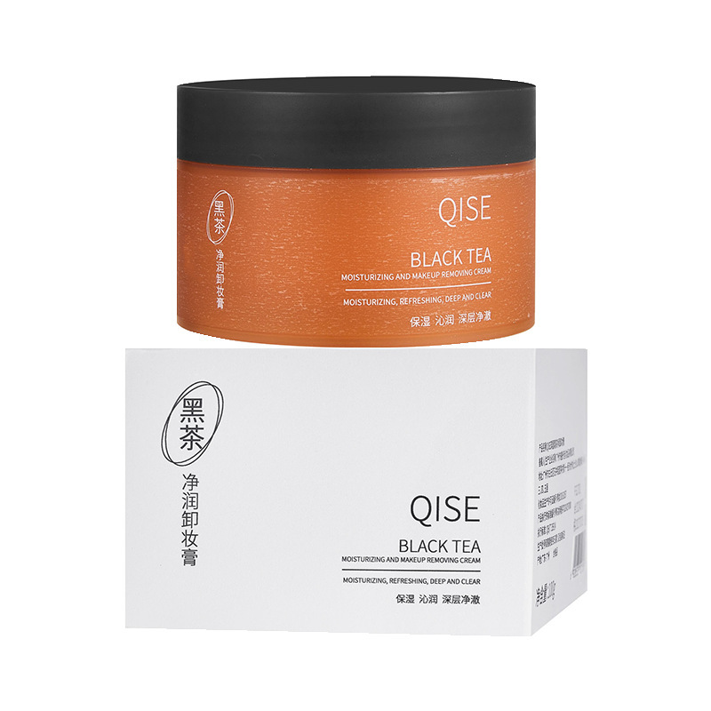 QISE QISE Black Tea Cleansing Cream, limpieza profunda, emulsificación fácil, no irritante, no pegajoso.