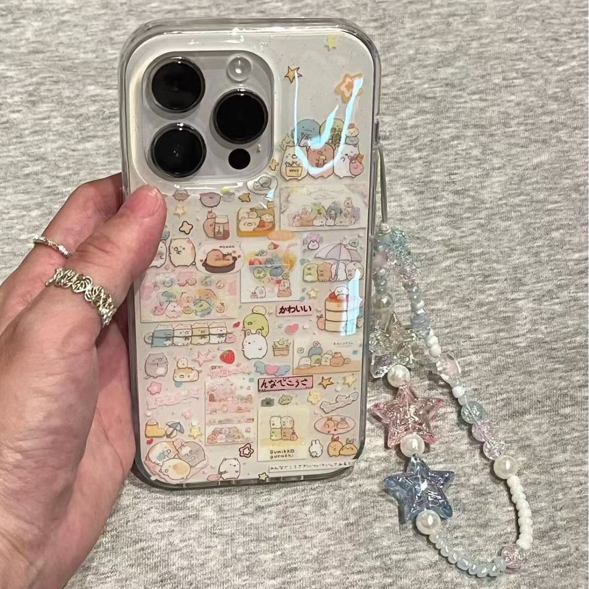 Divertida criatura de esquina linda de dibujos animados para iPhone16ProMax/15 Apple 14/13 funda para teléfono móvil 16 mujer