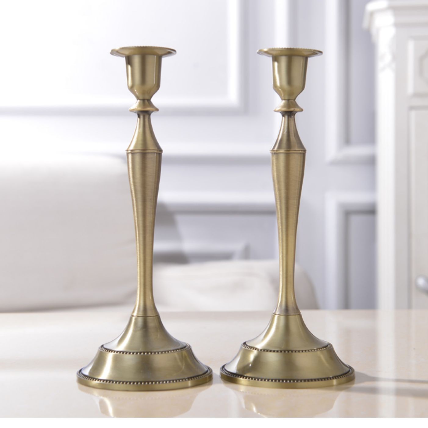 Candelaria europea boda creativa retro mesa de comedor candelabros decoración de boda romántica candelabros de tres cabezas