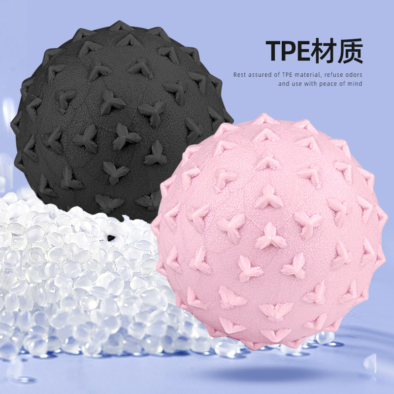 Bola de fascia elástica triangular, suave y sólida, masajeador para piernas, yoga y relajación muscular