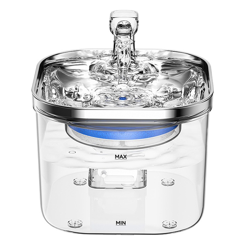 Pet Water Dispenser Stainless Steel Cat Automatic Water Feeder Smart Pet Feeding Cat Fountain Drinking Supplies Wholesale