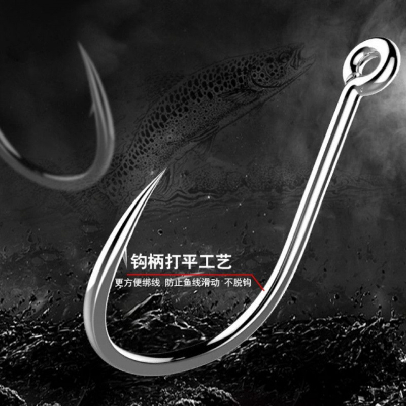 Tubo de Issene con agujeros de anzuelo de pesca conjunto mixto con caja de púas conjunto de mezcla de agujeros redondos fábrica de comercio de anzuelo de pesca