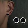 Retro agate earrings hip-hop style
