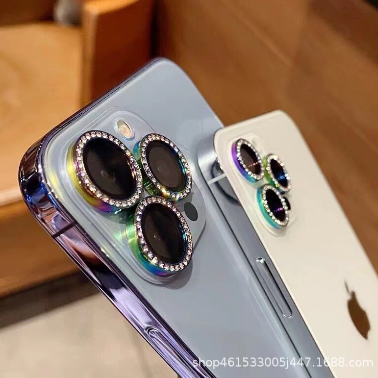 Suitable for Iphone16E Rhinestone Lens Film Dot Diamond Eagle Eye Apple 17 Promax Camera Diamond Protective Sticker