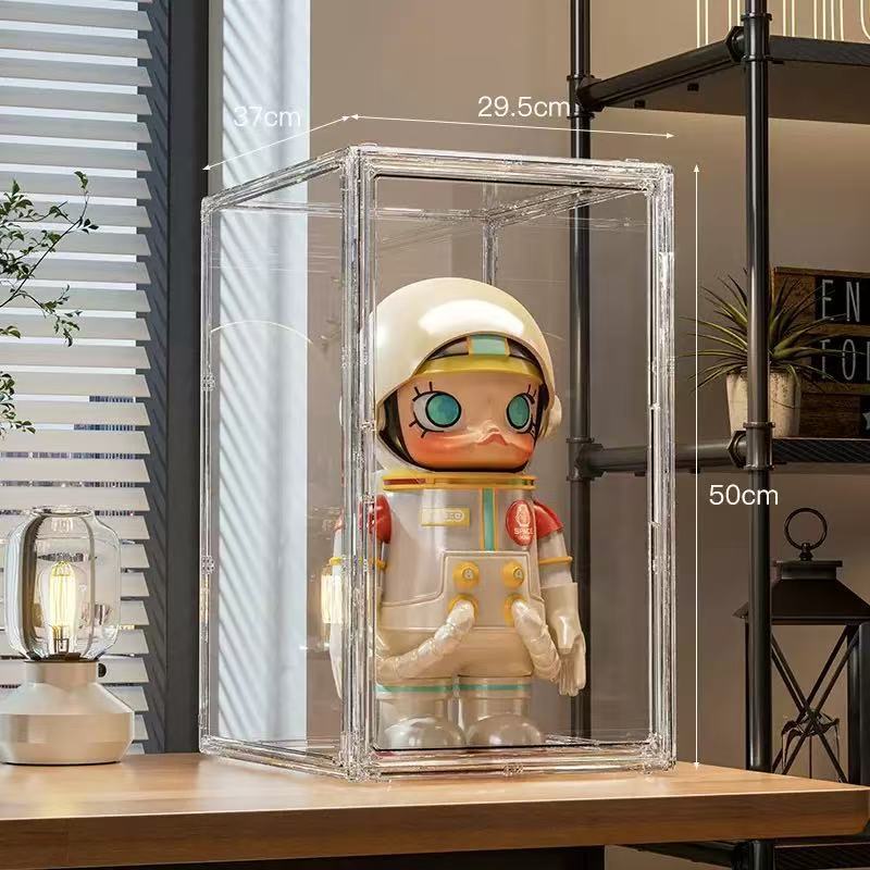 Labubu バブルマート適用ビニール保護ダストカバーアクリル高透明ラブブブラインドボックスディスプレイボックスキャビネット|undefined