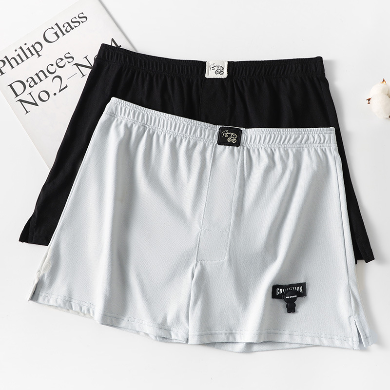 Pantalones interiores de hombre, ropa de hombre de alta calidad, pantalones de ángulo plano, pantalones cortos de algodón para hombres, procesamiento personalizado