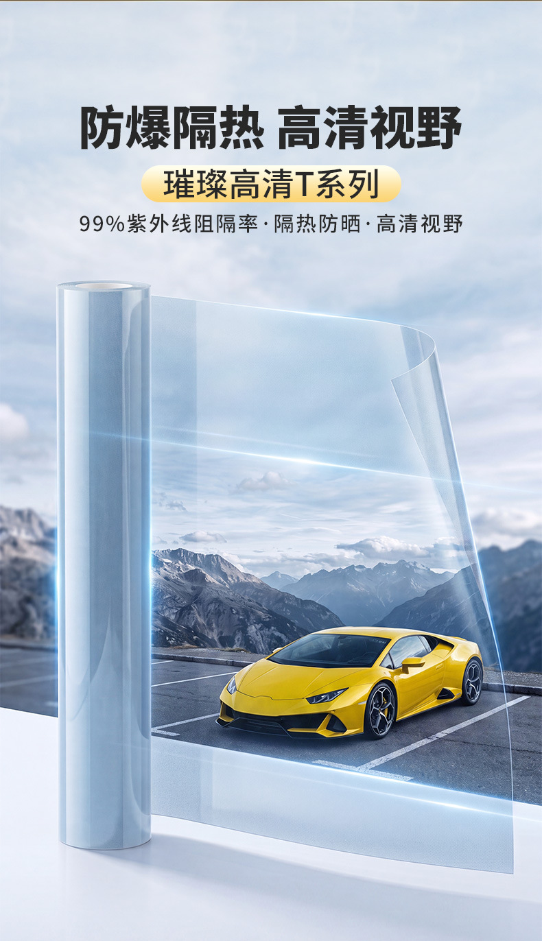 Cross-border supply of car window tint, including full-vehicle tint, solar heat control film, window film, and full-vehicle glass explosion-proof privacy film, available for wholesale