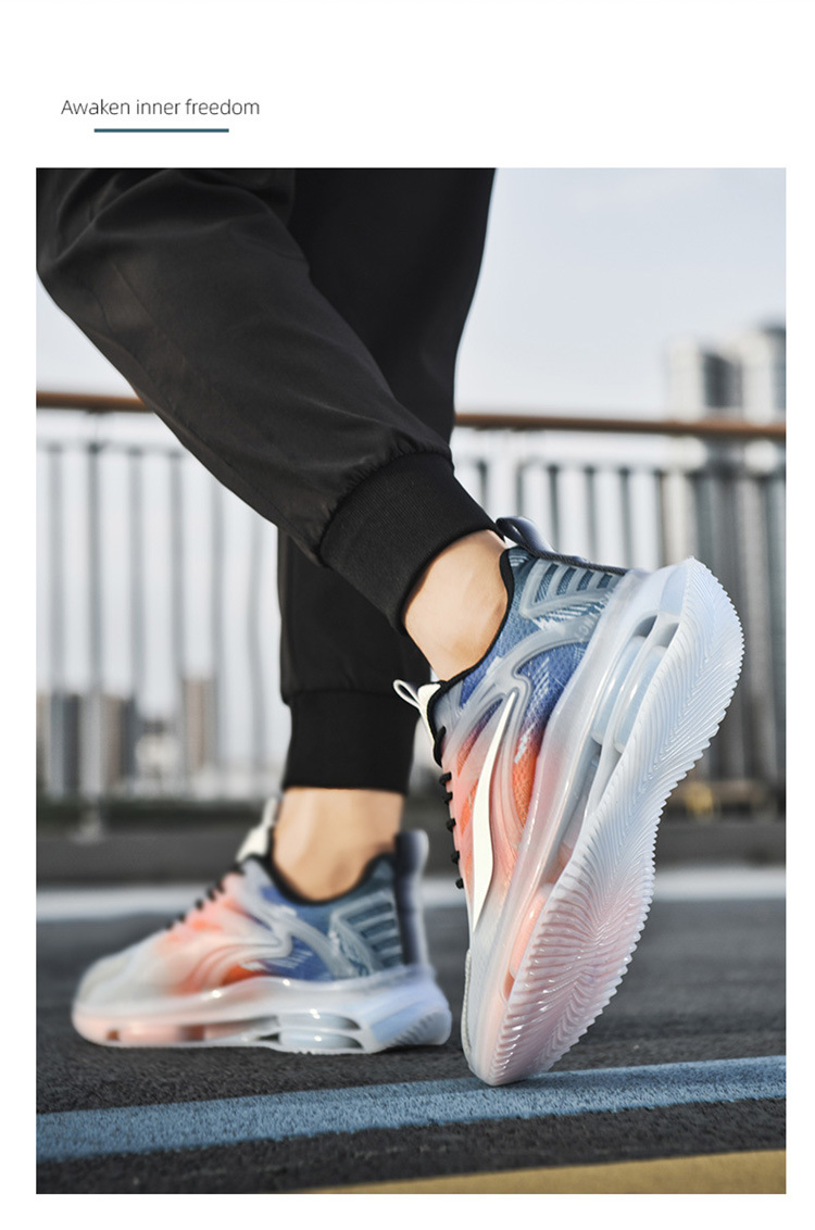 Men's Running Shoes Leather Breathable Waterproof Sport Trainers_voghion.com