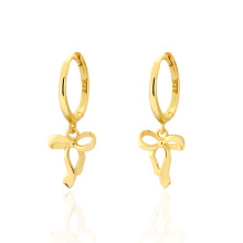 YHE0697 s925银蝴蝶结耳扣温柔甜美气质耳环丝带结小清新耳饰女