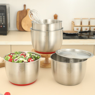 304 stainless steel egg basin deepened splash-proof cream basin food grade kitchen special baking tools wholesale