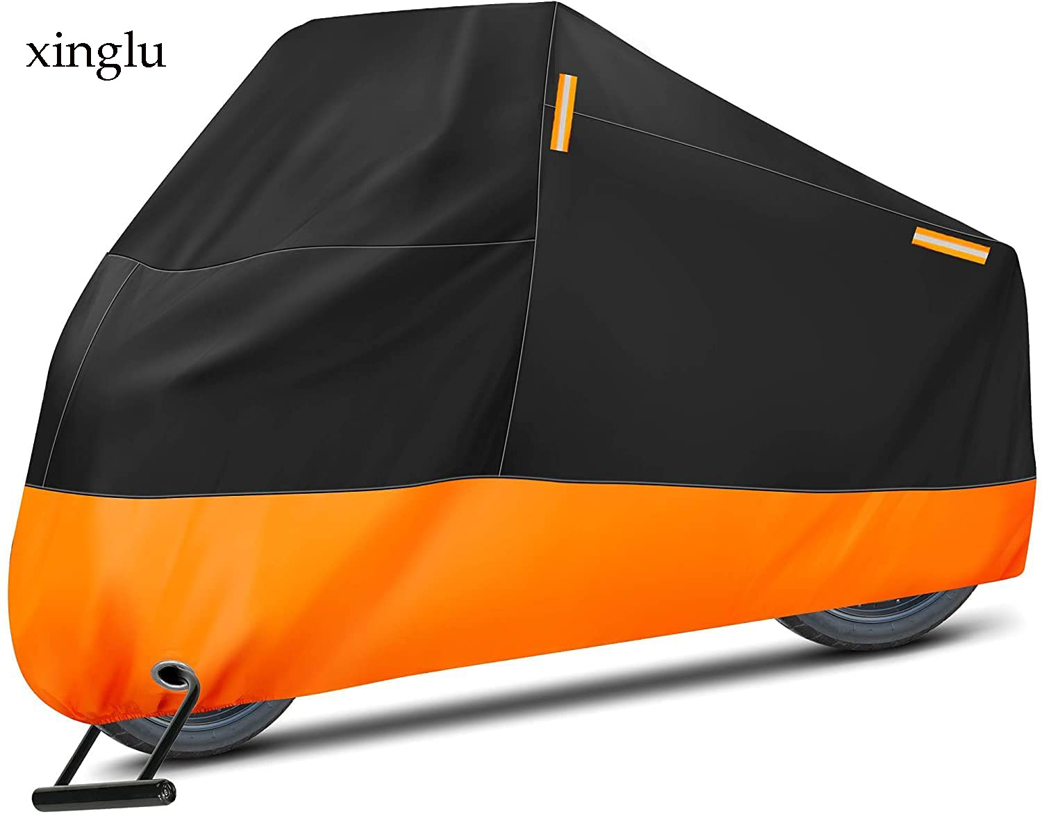 Large waterproof motorcycle cover outdoor indoor scooter protective cover with reflective strip for Yamaha tram