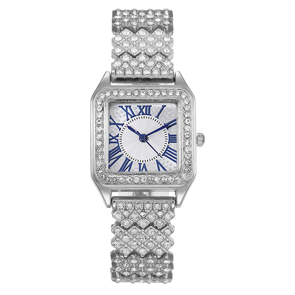 kuum müük mood Roman Wenzhong Diamond square naiste käekell naiste käekell kvartskell_voghion.com