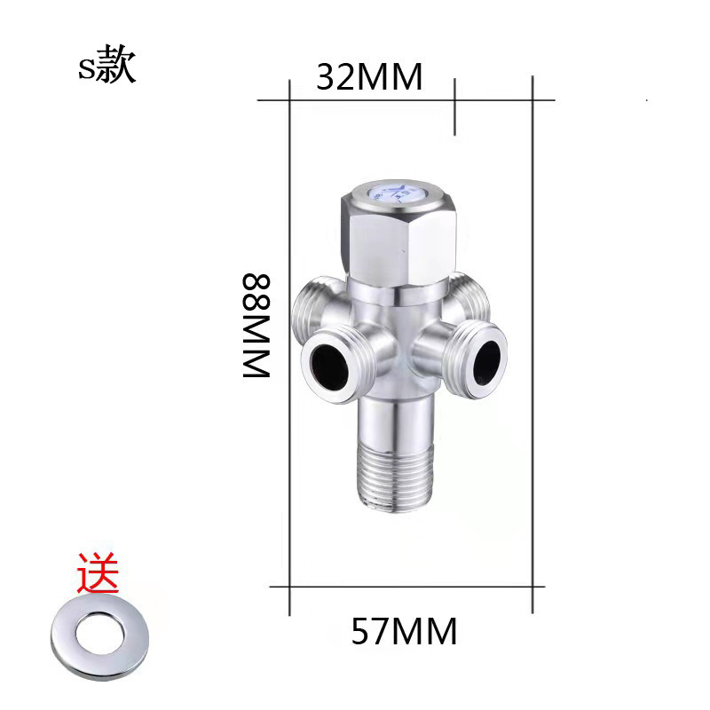 304 4 방향 각도 밸브