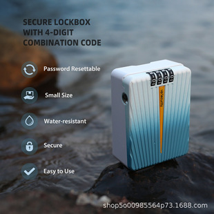 [Icluding Tax] Real Shot of Cross-Border Student Dormitory Storage Box Home Password Lock 01Bp Without Punching and Easy to Install