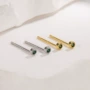 圆形小众小巧新款耳钉