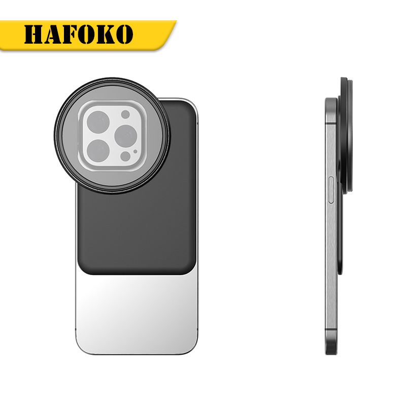 HAFOKO Magsafeマグネット式携帯電話フィルターは、61/67mmの携帯電話撮影部品の超薄型ベースに対応しています|undefined