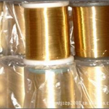 供应0.3/0.5/0.6丝径的黄铜丝，起订量5公斤0.5黄铜线装饰专用