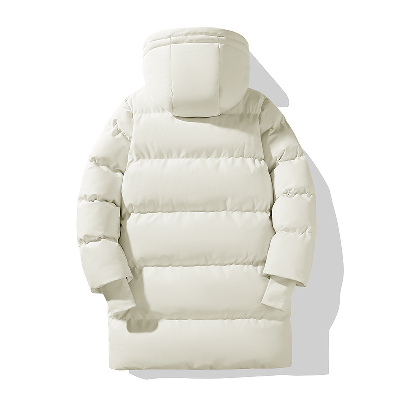 Giubbotto lungo imbottito uomo parka con cappuccio stile bread_voghion.com