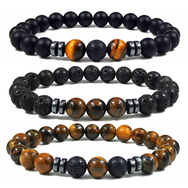 organic elastic round beads for yoga