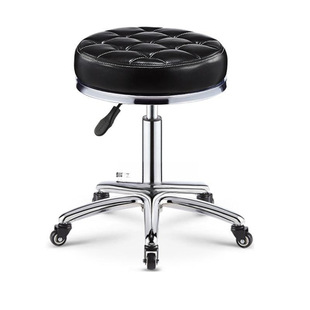 Beauty Stool Barber Shop Chair Rotating Lift Round Stool Hairdressing Large Work Stool Pulley Manicure Stool Beauty Salon