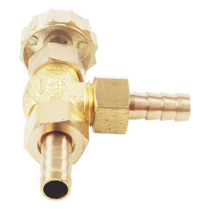 Газовая двуглавая пагода под прямым углом/параллельный игольчатый клапан, пневматические аксессуары, прямой стопорный клапан, латунный регулирующий клапан