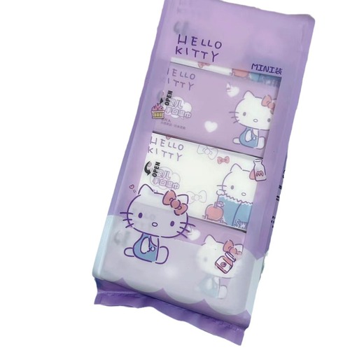 Pacha dog kt cat strawberry bear wet wipes portable small package mini wipes children's disposable hand and mouth cleaning wet wipes