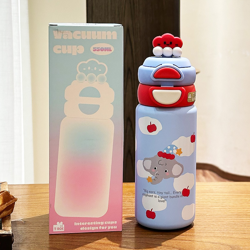 儿童保温水杯女孩上学专用可爱吸管杯2025新款学生便携高颜值杯子|undefined