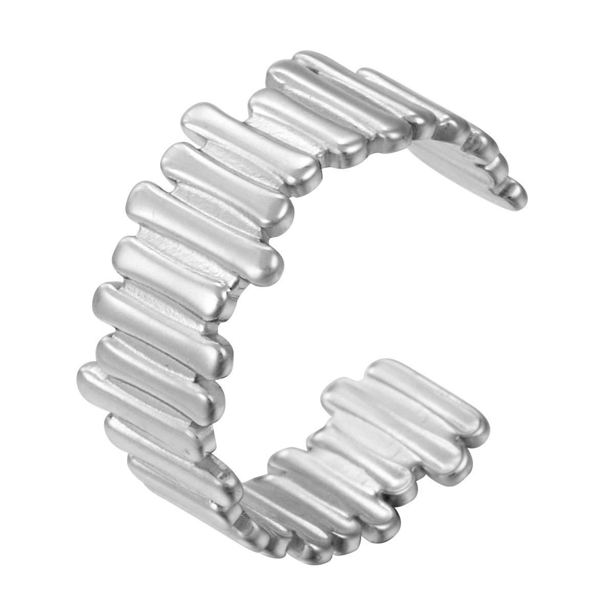 Anillo de acero inoxidable ajustable con apertura de moda en Europa y los Estados Unidos 18k chapado en oro popular dama de anillo geométrico al por mayor