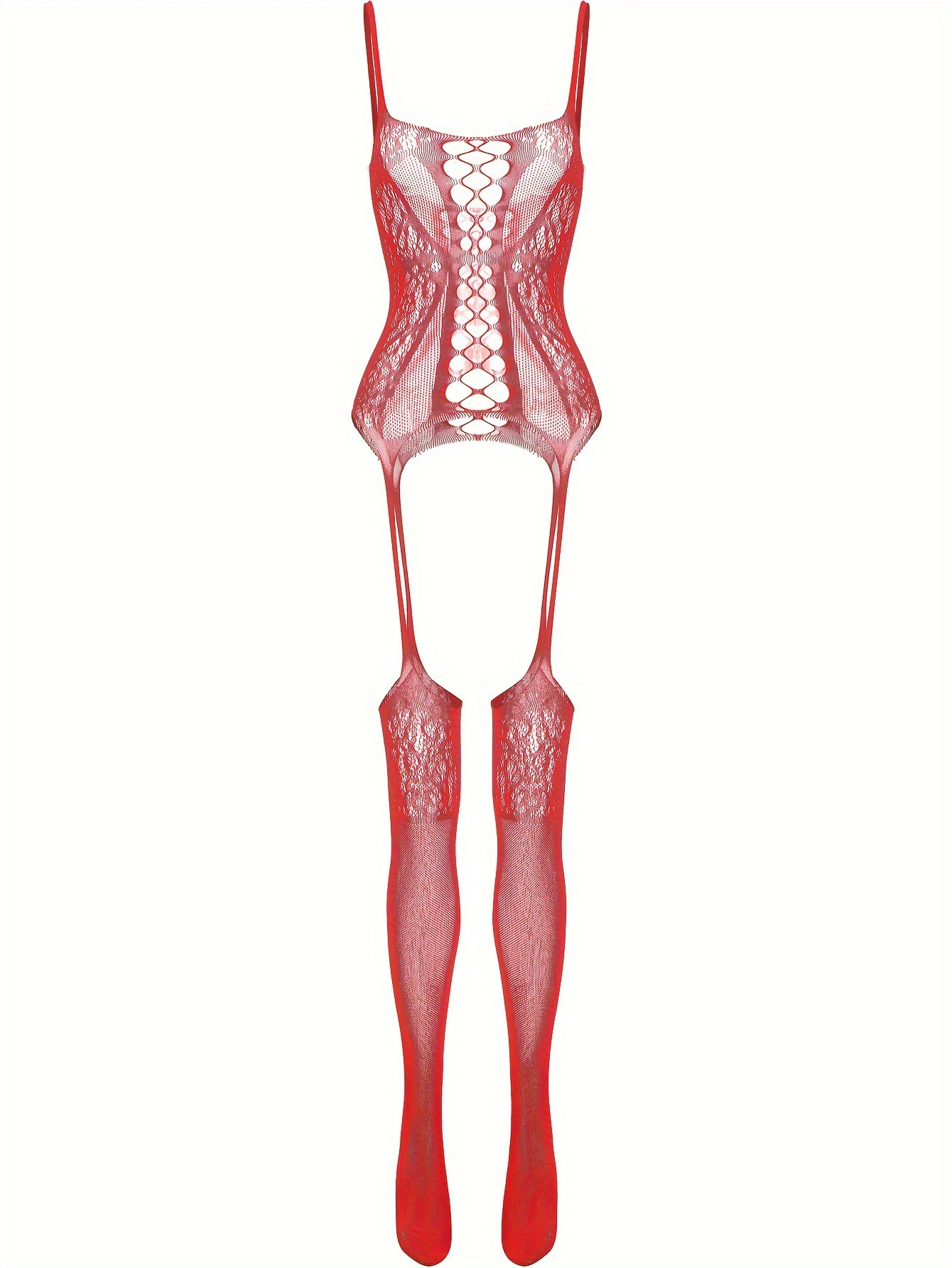 Сет белья Sexy Fishnet Lingerie от марки 越蝶 - Жгучие, соблазнительные униформы для уверенных женщин