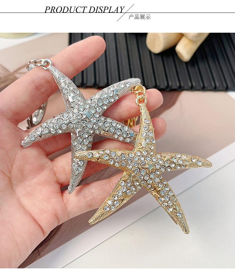 Cartoon Style Zinc Alloy Pentagram Women's Bag Pendant Keychain display picture 2