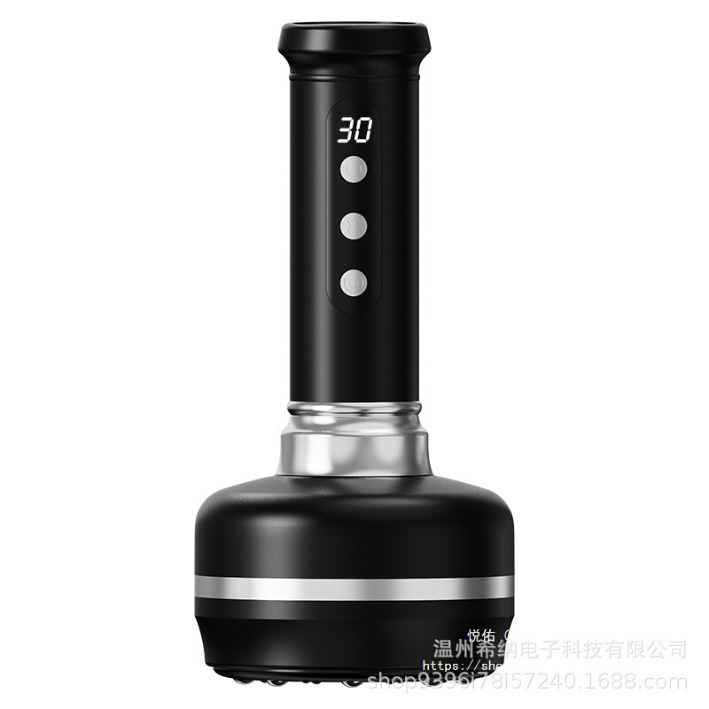 跨境电动拔智能刮痧仪加热便携走罐真空负压拔罐器吸痧热敷经络刷|undefined
