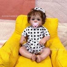厂家直供22寸重生娃娃布身洋娃娃仿真婴儿宝宝可爱玩偶儿童玩具
